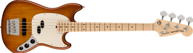 Limited Edition American Performer Mustang Bass MN Honey Burst Satin