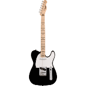 Squier Sonic Telecaster, Maple Fingerboard, White Pickguard, Black