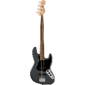 Affinity Series Jazz Bass, Laurel Fingerboard, Black Pickguard, Charcoal Frost Metallic