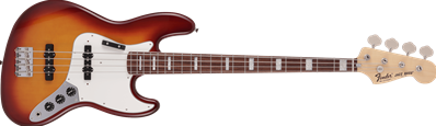 Made in Japan Limited International Color Jazz Bass, Rosewood Fingerboard, Sienna Sunburst