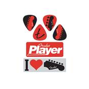 Fender 919-0560-302 > Set 5 stickers Fender I Love Fender