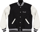 Custom Shop Varsity Jacket, Black/White, L
