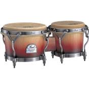 Pearl BW300FC-526 Paire de bongos Elite Folkloric chêne crimson sunrise