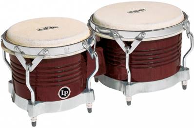 --- DISCONTINUE ---Latin percussion Bongos Matador almond brown