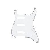 Yellow Parts EZ1100W - Pickguard (Plaque de Protection) Type Strat Blanche 3 Plis