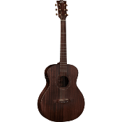 guitare folk eko travel electro acajou massif/acajou massif + gigbag