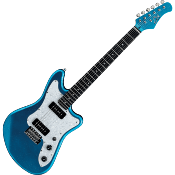 Guitare électrique EKO Camaro VR - 2 P-90 Blue Sparkle