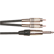 Yellow Cable K02-3 - Cable Audio Mixte 2 RCA Mâle/Jack Mono Mâle 3m