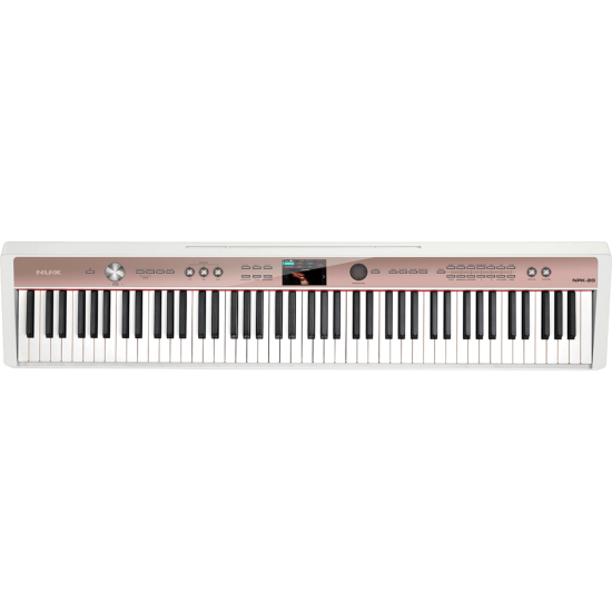 piano numérique nux npk-20 piano numérique blanc 88 touches