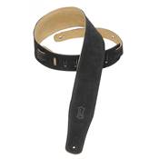 --- DISCONTINUE ---Levy's MS26-BLK Sangle guitare suede noir