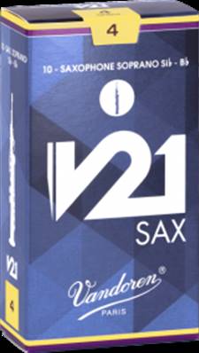 Vandoren SR804 - V21 force 4 - anches saxophone soprano - boite de 10