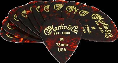 --- DISCONTINUE ---Martin A0050 - Sachet de 12 médiators