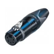 Neutrik NC5FXX-B - fiche xlr f 5 pôles or noir