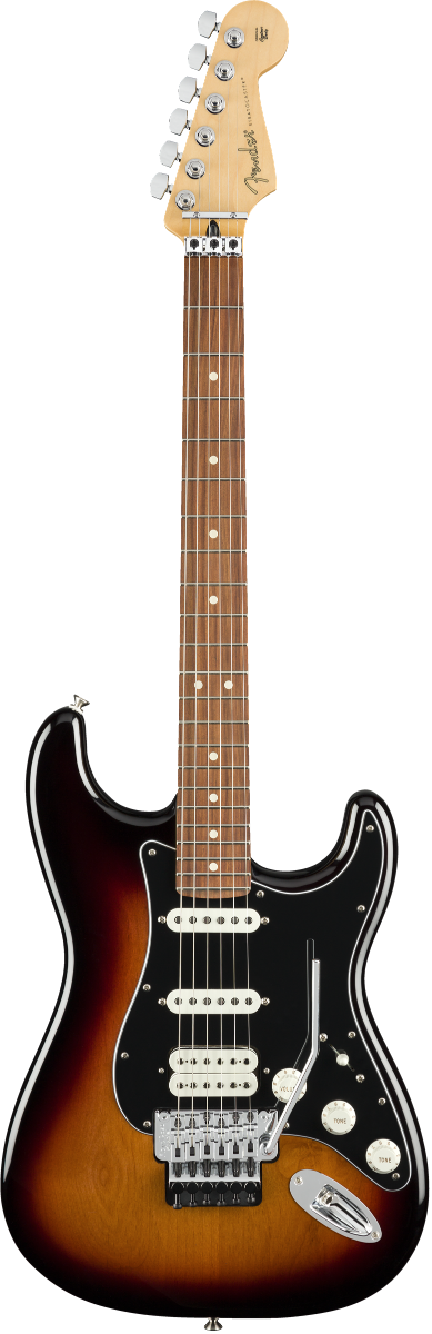 Fender Stratocaster Mexicaine Player HSS Floyd Rose 3 tons sunburst touche Pao Ferro