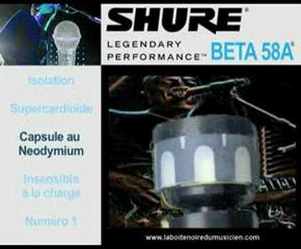Shure BETA 58A - Micro voix dynamique cardioïde