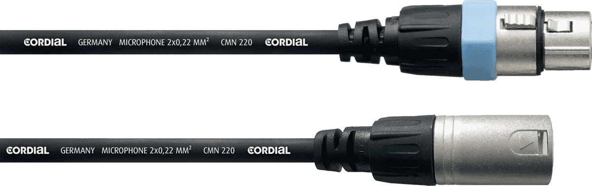 Cordial CCM5FM - câble micro rean xlr femelle/xlr mâle 5m