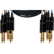Cordial CML8-0VV3C - multipaire stéréo rean 8x jacks m/8x jacks m 3m