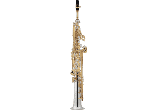 Jupiter JSS1100SGQ - saxophone soprano argenté, clés vernies, 2 bocaux Sona Pure