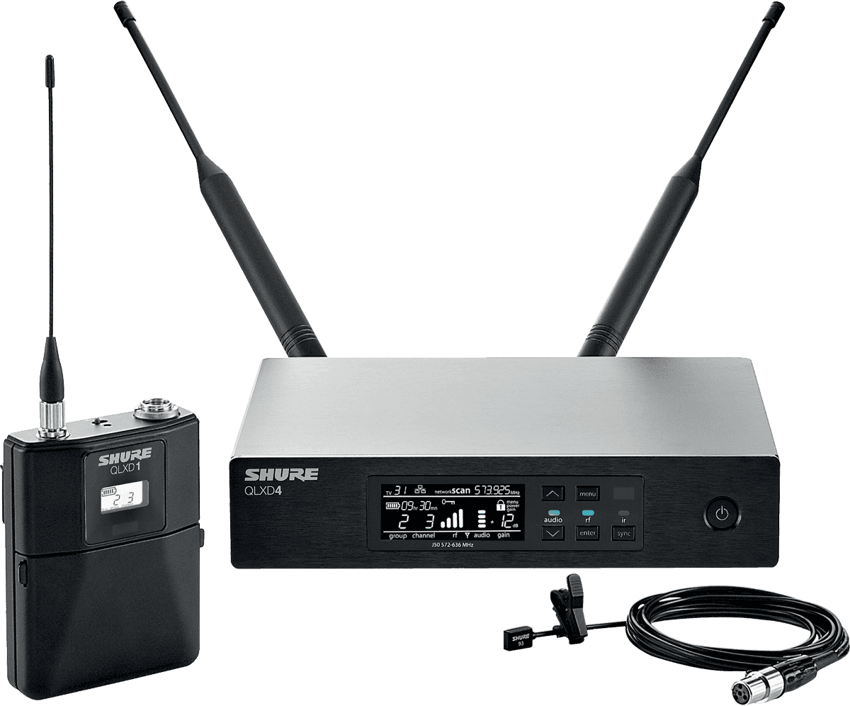 Shure QLXD14-93-K51 - syst hf simple cravate wl93