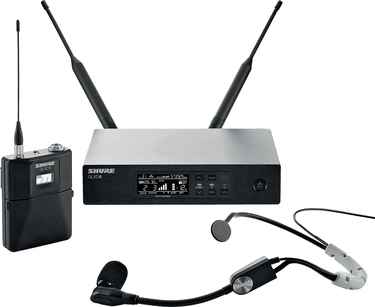 Shure QLXD14-SM35-G51 - syst hf simple serre tete sm35