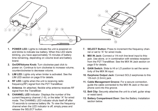 --- DISCONTINUE ---Shure EP2TR215-Q3 - pack PSM200 & SE215-CL Q3