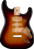 Deluxe Series Stratocaster HSH, Alder Body, 2-Point Bridge Mount, 3-Color Sunburst