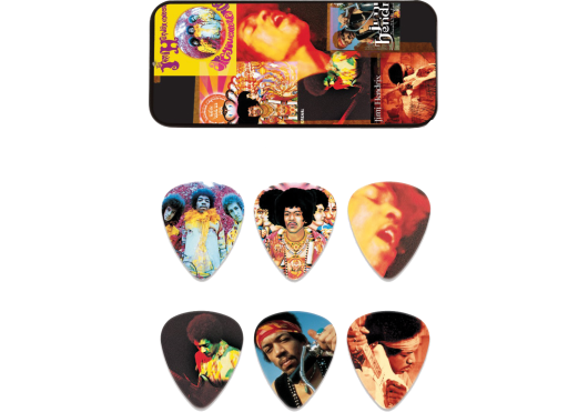 Dunlop Boite 6 médiators Jimi Hendrix - Montage