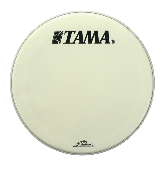 Tama CT24BMOT - peau de résonnance blanche 24 logo Tama Starclassic