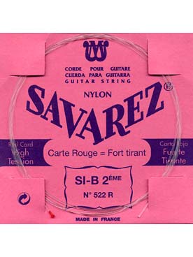Savarez 522R - si-2 rouge nylon rect