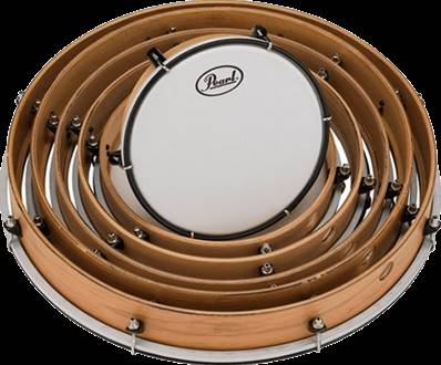 --- DISCONTINUE ---Pearl SET 6 TAMBOURINS