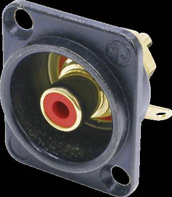 Neutrik NF2D-B2 - embase rca rouge format d