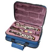 Tom & Will Etui pour hautbois avec bandoulière (ext. bleu / int. violet)