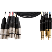 Cordial CML8-0FV5C - multipaire rean 8 xlr femelles/8 jack stéréo 5m