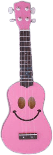 Mahalo U-SMILE-PK - ukulélé rose smile housse