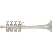 --- DISCONTINUE ---MTP T-901S -Trompette piccolo Sib/La 4 pistons, argentée