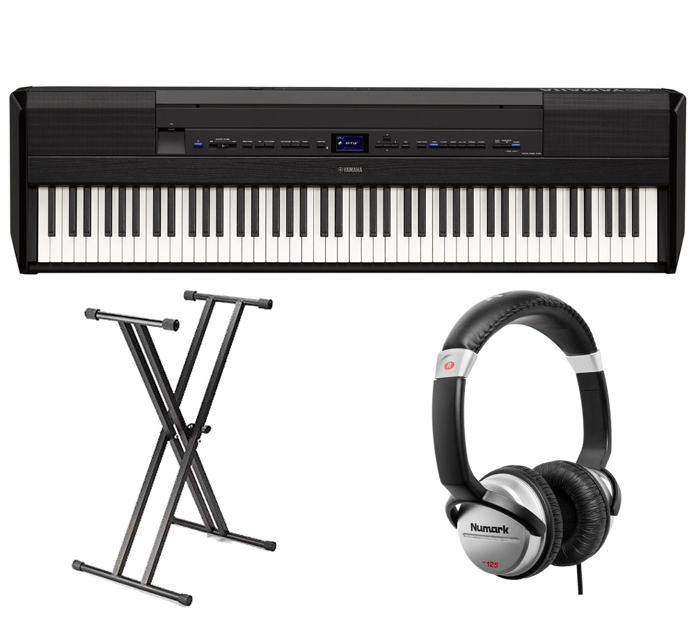 Yamaha P515B - Pack Piano numérique noir avec stand et casque