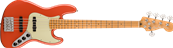 Player Plus Jazz Bass V, Maple Fingerboard, Fiesta Red