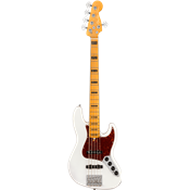 Fender American ULTRA Jazz Bass V maple Artic Pearl - basse electrique 5 cordes
