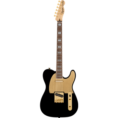 --- DISCONTINUE ---Guitare electrique Squier 40th Anniversary Telecaster gold edition Black