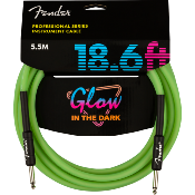 Cble jack droit 5.5M Fender Glow In The Dark - Green