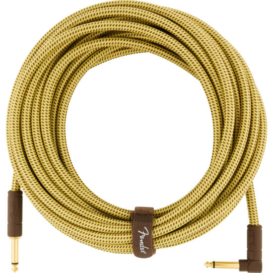 Deluxe Series Instrument Cable, Straight/Angle, 25', Tweed