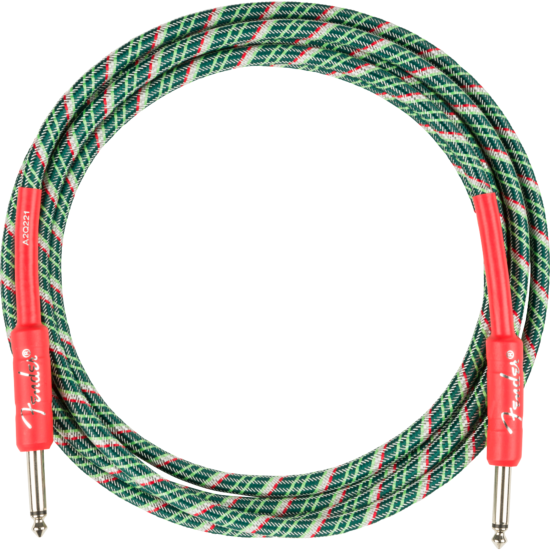 Câble Fender Wreath Holiday 3M Red/Green