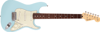 Made in Japan Junior Collection Stratocaster, Rosewood Fingerboard, Satin Daphne Blue