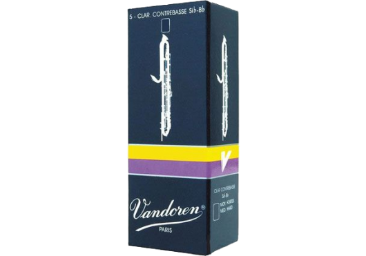 Vandoren CR153 - Traditionnelles force 3 - anches clarinette contrebasse - boite de 5