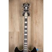 Guitare électrique d'Angelico Premier DC Black Flake