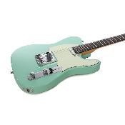 Guitare électrique Prodipe Tele TC80 Surf Green