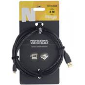 Stagg NCC3UAUCB - Câble Oridnateur Micro-USB B / USB A - 3M