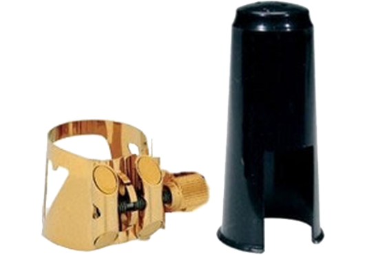 Vandoren Optimum LC080P Ligature avec couvre-bec pour bec métal V16 saxo ténor