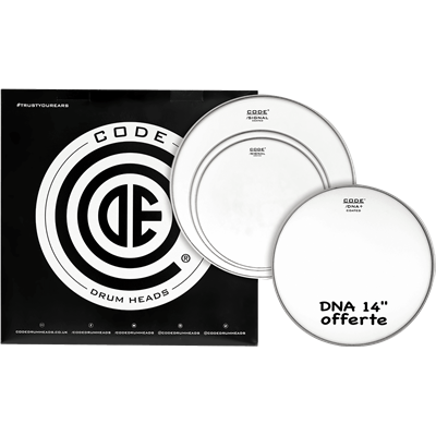 Code Drumheads Pack de Peaux signal coated standard  cc 14 dna coated