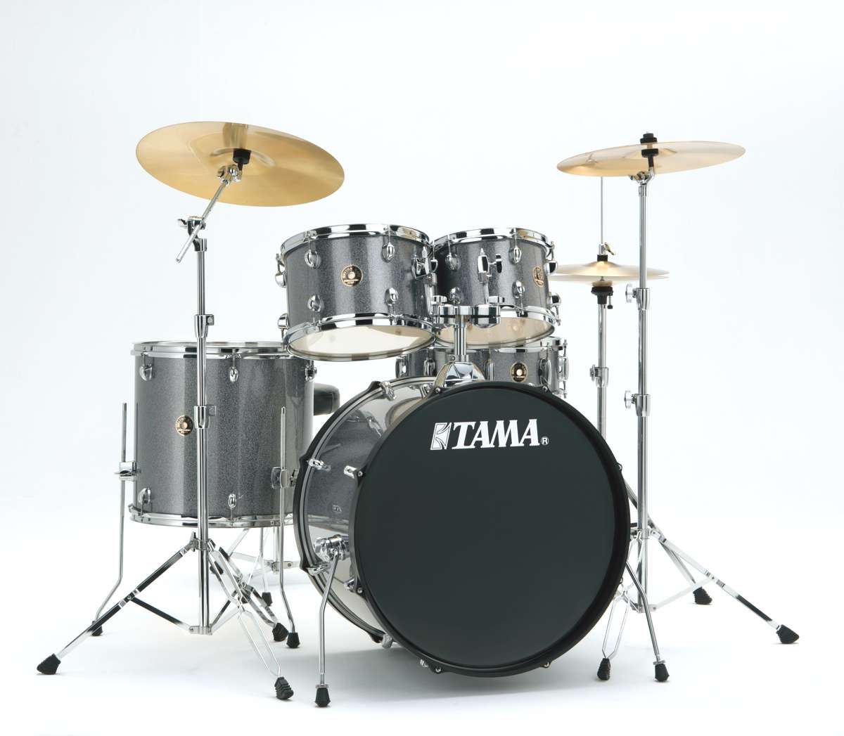 Tama RM50YH6C-GXS - kit Rhythm Mate 5 futs avec accessoires et cymbales - Galaxy Silver